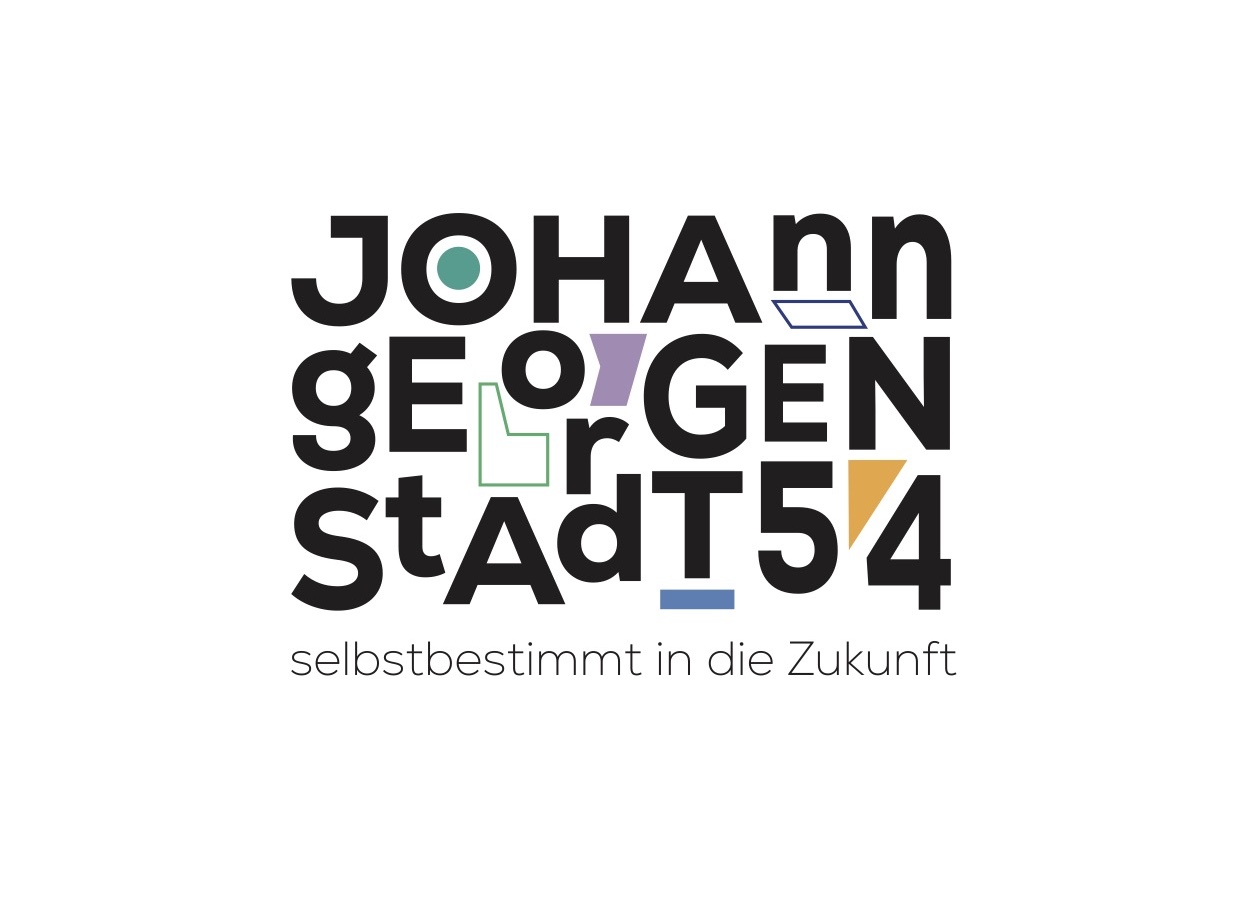 Das Bild zeigt das Logo des Projekts "Johanngeorgenstadt54", das bei der Townhall Saxony 2026 eingereicht wurde.