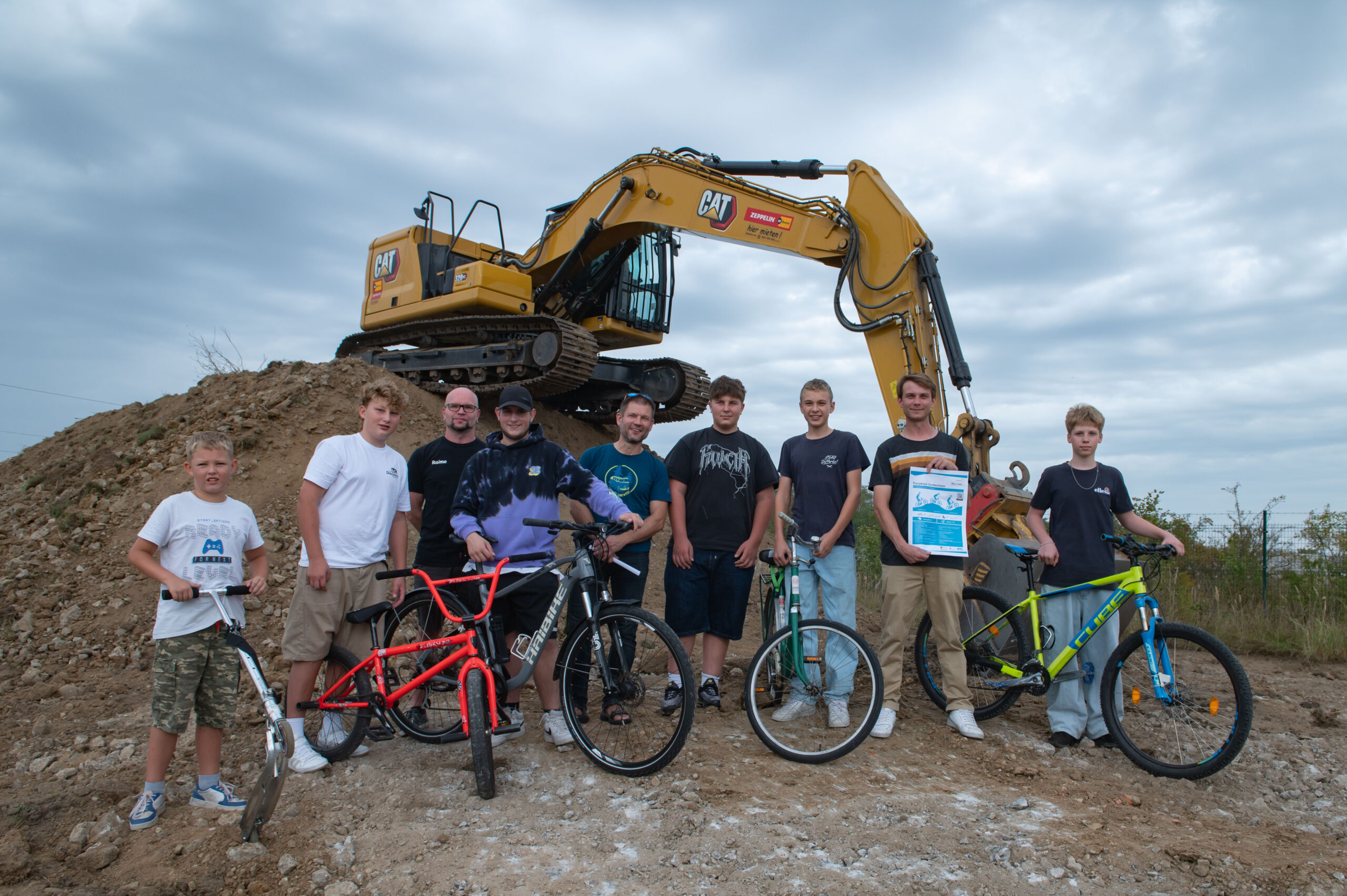 Das Bild zeigt ein Foto des Projekts "Speck weg durch Pumptrack", das bei der Townhall Saxony 2026 eingereicht wurde.